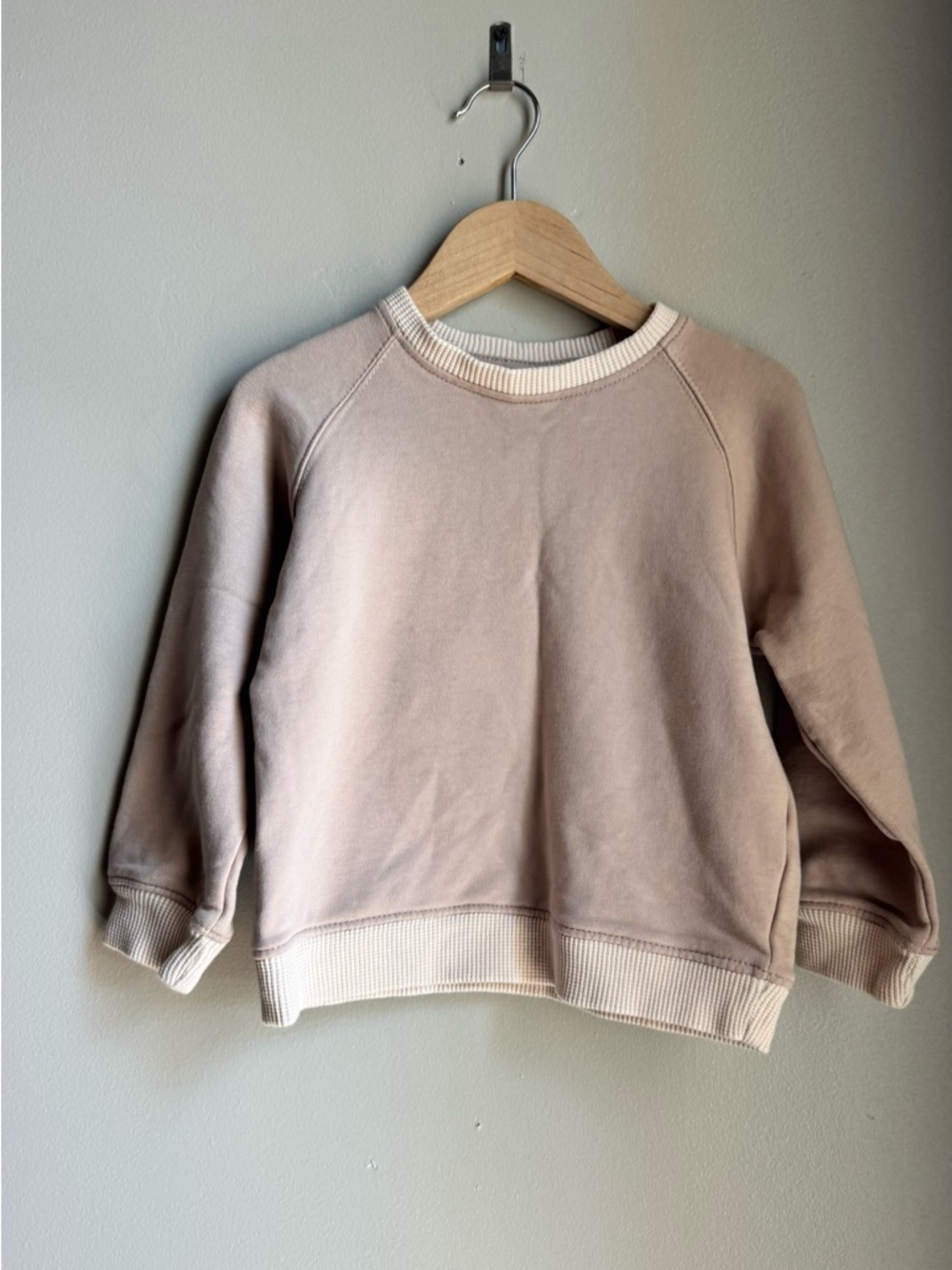 Zara Kids Neutral Sweatshirt 3T  Minimalist Scandi Baby Pullover Cozy Y2K